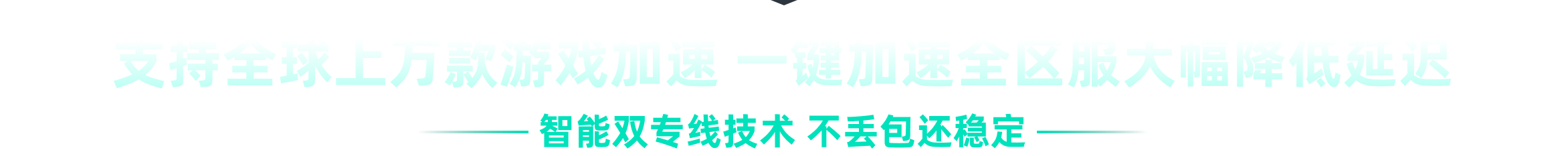 支持全球上万款游戏加速 一键加速全区服大幅降低延迟